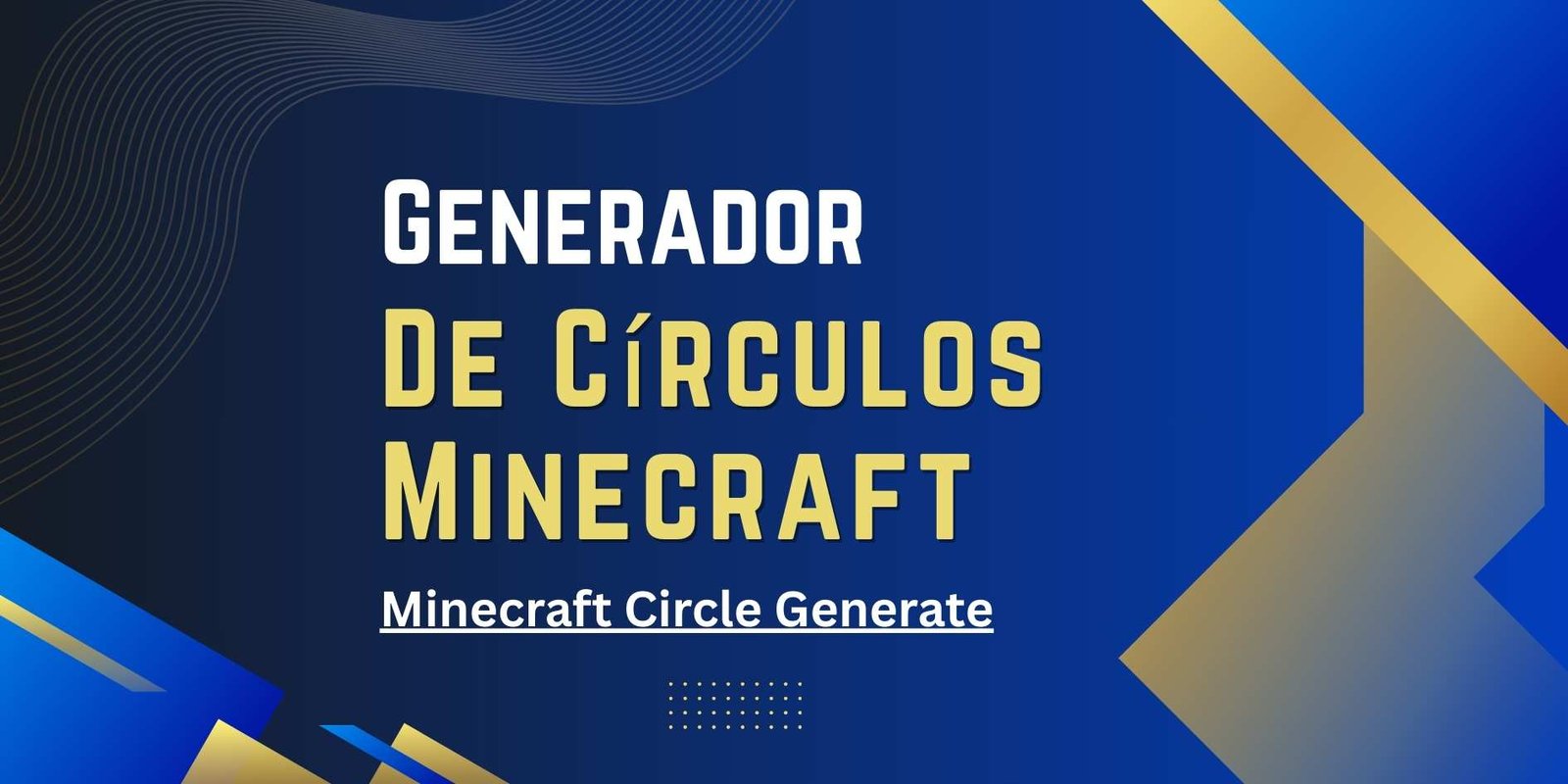 Generador De Círculos Minecraft
