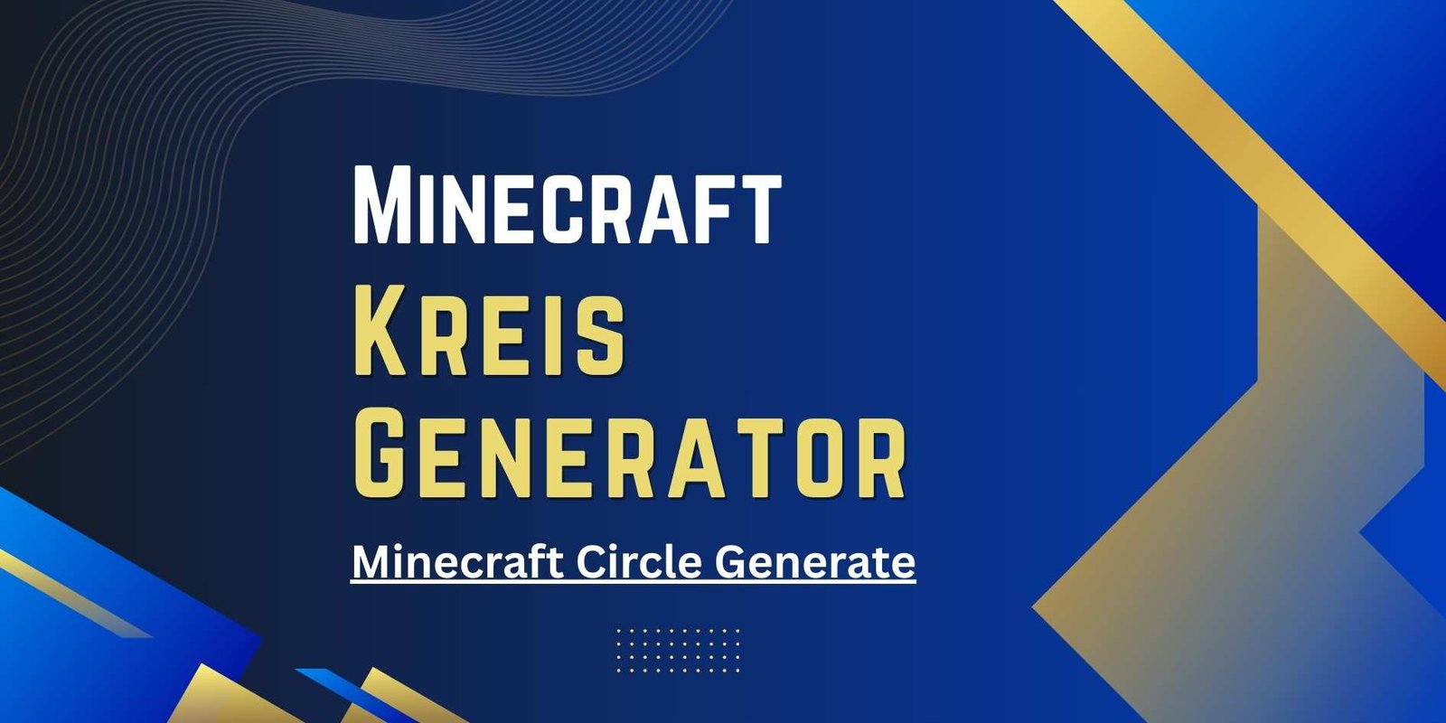 Minecraft Kreis Generator